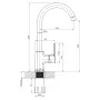 Змішувач для кухні IMPRESE SLANICE f03412401SA, хром