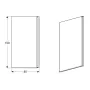 Шторка для ванни скляна 80x150 GEBERIT GEO 560.118.00.2