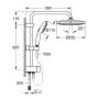 Душова система без змішувача GROHE TEMPESTA 26675001