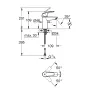 Змішувач для умивальника GROHE EUROSMART 324672433, чорний матовий