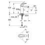 Смеситель для умывальника GROHE EUROSMART NEW 233242433, черный матовый