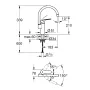 Змішувач для кухні GROHE EUROSMART NEW 332022433, чорний матовий