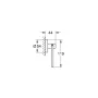 Тримач туалетного паперу GROHE ESSENTIALS 1024722430, чорний матовий