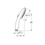 Лійка ручного душа GROHE TEMPESTA NEW 261612433, чорний матовий