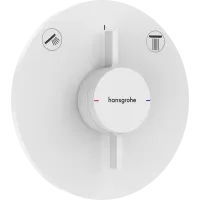 Змішувач для душу прихованого монтажу HANSGROHE DUOTURN S 75418700, білий матовий