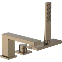 Змішувач на борт ванни HANSGROHE TECTURIS E 73443140, бронза сатин