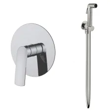 Гігієнічний душ із змішувачем VOLLE CANTE SET20240407, нікель сатин