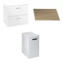 Тумба з умивальником ROCA VICTORIA BASIC A85657580D, білий