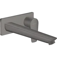 Змішувач для раковини настінний з довгим виливом HANSGROHE TALIS E 71734340, чорний матовий хром