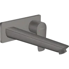 Змішувач для раковини настінний з довгим виливом HANSGROHE TALIS E 71734340, чорний матовий хром