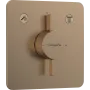 Змішувач для душу прихованого монтажу HANSGROHE DUOTURN Q 75414140, бронза сатин