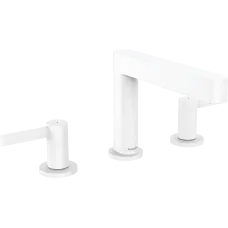 Змішувач для раковини зі зливним гарнітуром HANSGROHE FINORIS 76033700, білий матовий