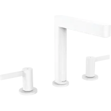 Змішувач для раковини зі зливним гарнітуром HANSGROHE FINORIS 76034700, білий матовий