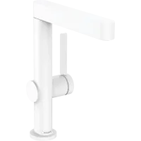 Змішувач для раковини зі зливним гарнітуром HANSGROHE FINORIS 76060700, білий матовий