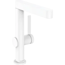Змішувач для раковини зі зливним гарнітуром HANSGROHE FINORIS 76060700, білий матовий