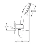 Душовий гарнітур GROHE TEMPESTA 264062433, черный матовый