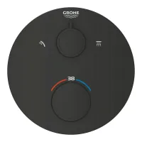 Змішувач прихованого монатжу з термостатом GROHE GROHTHERM 1022082430, черный матовый