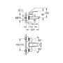 Смеситель для ванны GROHE CUBEO 1018132430, черный матовый