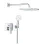Душова система із змішувачем прихованого монтажу GROHE CUBEO 1053360000, хром