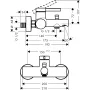 Змішувач для ванни HANSGROHE ZESIS 74420000