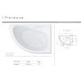 Акрилова ванна Redokss San FLORENCE 1500x1000 права
