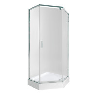 Набір Qtap душова кабіна Scorpio CRM10995-AC6 Clear 2120x900x900 мм + піддон Diamond 309912 90x90x12 см з сифоном