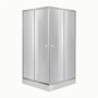 Душевая кабина Wawel SC90x90.SAT.LOW.DGR, квадратная, стекло тонированное 4мм + Душевой поддон Kapielka ST90x90x14