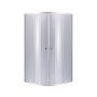 Душова кабіна Lidz Latwa SC90x90.SAT.LOW.GR, скло тон. 4 мм + Lidz Душовий піддон KAPIELKA ST90x90x14