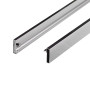 Душові двері в нішу Qtap Taurus CRM201-11.C6 97-108x200 см, скло Clear 6 мм, покриття CalcLess