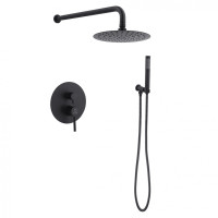 Змішувач для душу PERLA "SMART"2-реж. вбуд. круглий ЧОРНИЙ 2 реж. PSS7855B