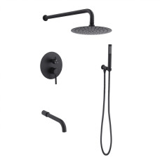 Змішувач для душа PERLA "SMART" вбуд. круглий ЧОРНИЙ 3 реж. PSS7804B