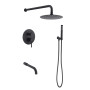 Змішувач для душа PERLA "SMART" вбуд. круглий ЧОРНИЙ 3 реж. PSS7804B