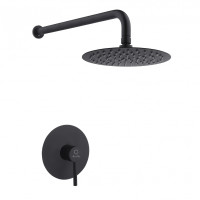 Змішувач для душа PERLA "SMART" вбуд. круглий ЧОРНИЙ PSS7805B