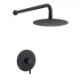 Змішувач для душа PERLA "SMART" вбуд. круглий ЧОРНИЙ PSS7805B