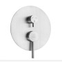 Змішувач для душа PERLA "SMART" вбуд. круглий САТИН/Нержавіюча сталь 3 реж. PSS7804