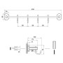 Тримач для рушника Qtap Liberty 4 гачка 450 мм QTLIBCRM11544 Chrome