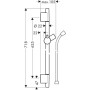 Штанга для душу HANSGROHE UNICA 28632670, чорний