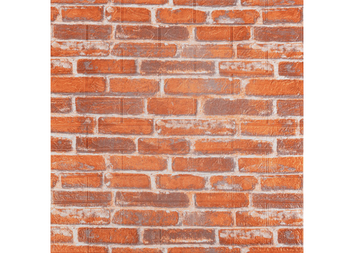 Декоративна 3D панель самоклейка 700х770х3мм Руда Катеринославська цегла (044-3) SW-00000696