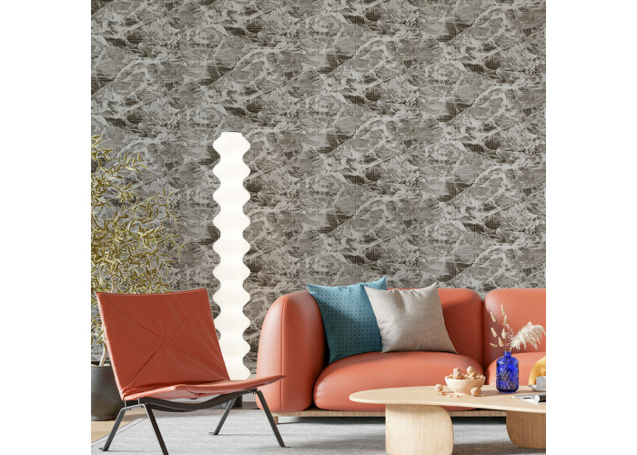 Декоративна 3D панель самоклейка 700х770х3мм Мармур чориний (061-3) SW-00000691