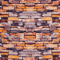 Декоративна 3D панель самоклейка 700х770х3мм Піщаник Катиринославська цегла (045-3) SW-00000692