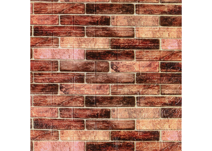 Панель стінова 3D 700х770х3мм Коричневий (цегла) SW-00001771