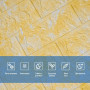 Декоративна 3D панель самоклейка 700х770х3мм Мармур жовтий (062-3) SW-00000694