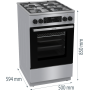 Комбінована плита Gorenje GKS5C70HXF (6996882)