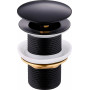 Донний клапан Perla нажимний 1/4 Click-Clack латунь ЧОРНА PSA2101B