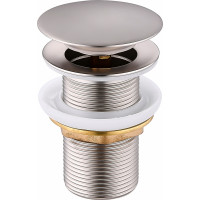 Донний клапан Perla нажимний 1/4 Click-Clack нерж.сталь PSA2102