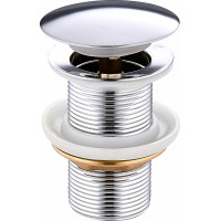 Донний клапан Perla нажимной 1/4 Click-Clack латунь ХРОМ PSA2101