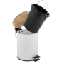 Кошик для сміття YOKA BIN WHITE BAMBOO 3л. для ванної кімнати *