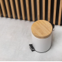 Кошик для сміття YOKA BIN WHITE BAMBOO 3л. для ванної кімнати *