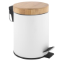 Кошик для сміття YOKA BIN WHITE BAMBOO 3л. для ванної кімнати *
