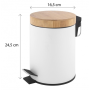 Кошик для сміття YOKA BIN WHITE BAMBOO 3л. для ванної кімнати *
